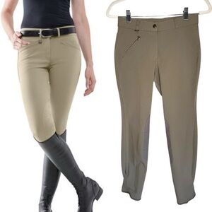 Ovation Knee Patch Riding Breeches Tan Size 26R